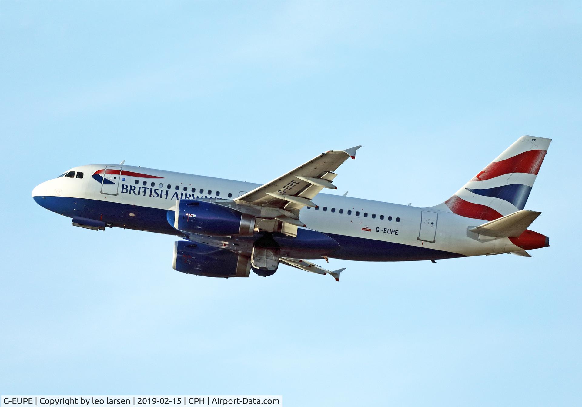 G-EUPE, 2000 Airbus A319-131 C/N 1193, Copenhagen 15.2.2019