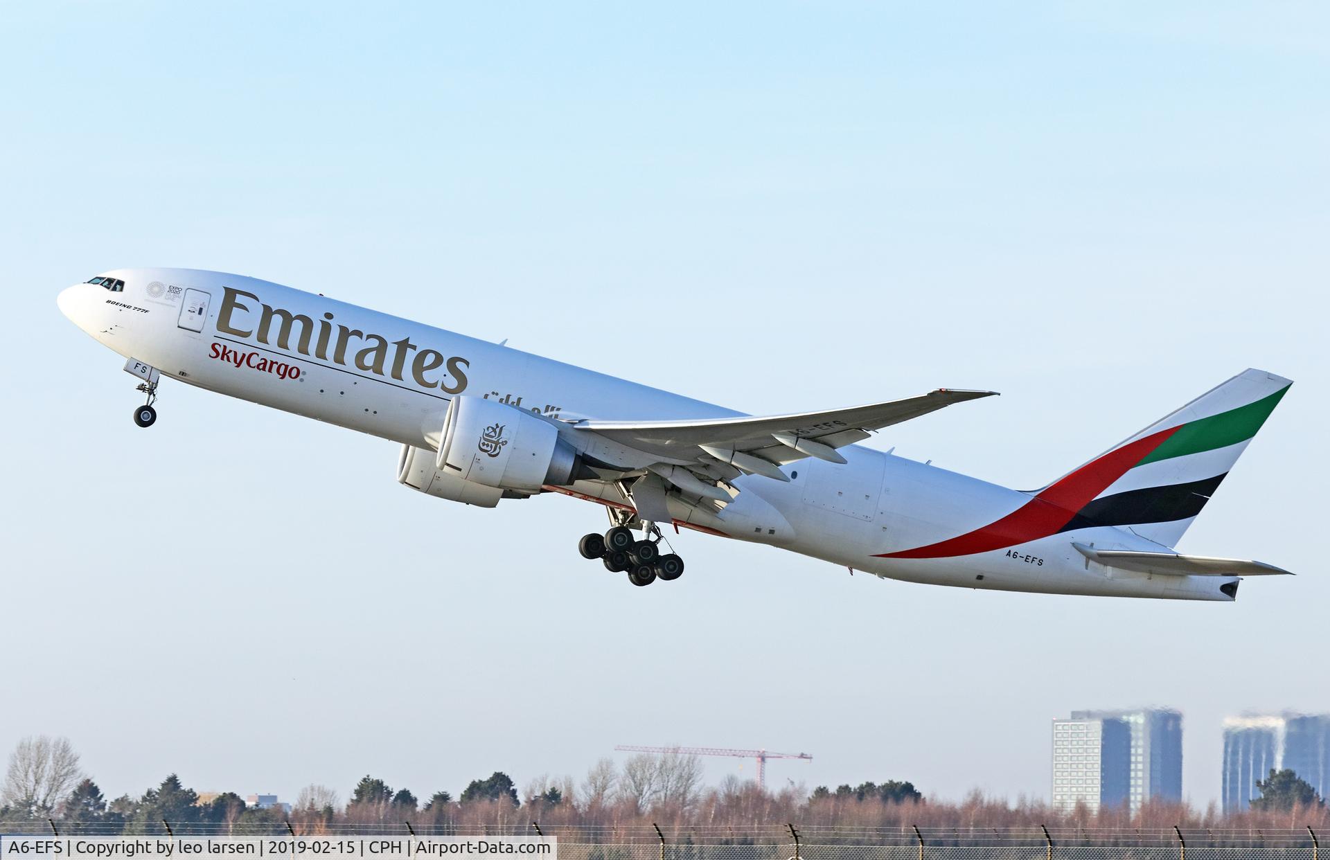 A6-EFS, 2015 Boeing 777-F1H C/N 42234, Copenhagen 15.2.2019