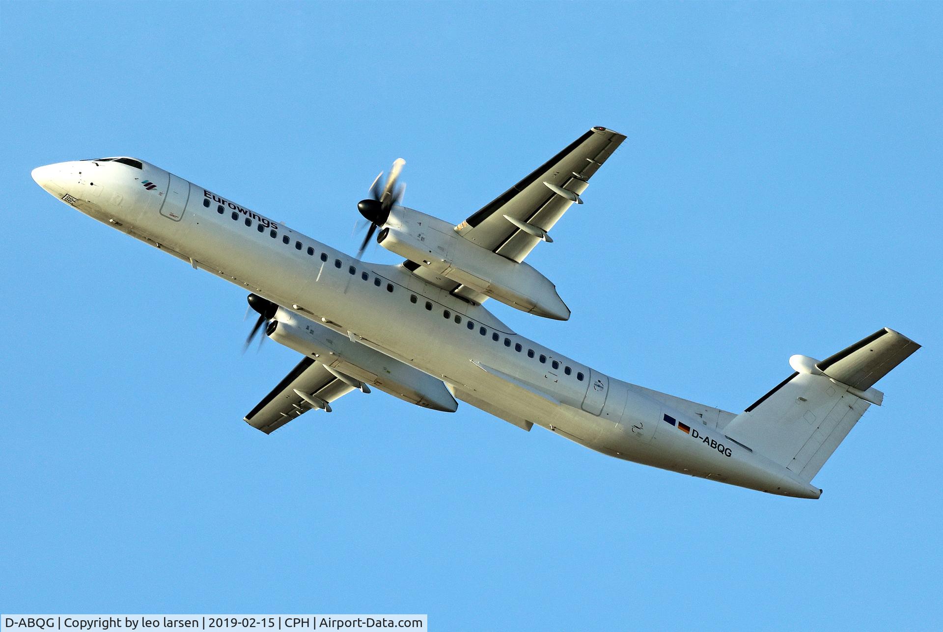 D-ABQG, 2009 De Havilland Canada DHC-8-402Q Dash 8 C/N 4250, Copenhagen 15.2.2019
