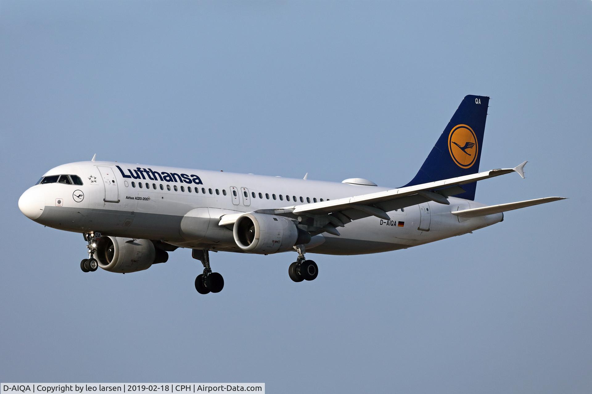 D-AIQA, 1991 Airbus A320-211 C/N 0172, Copenhagen 18.2.2019