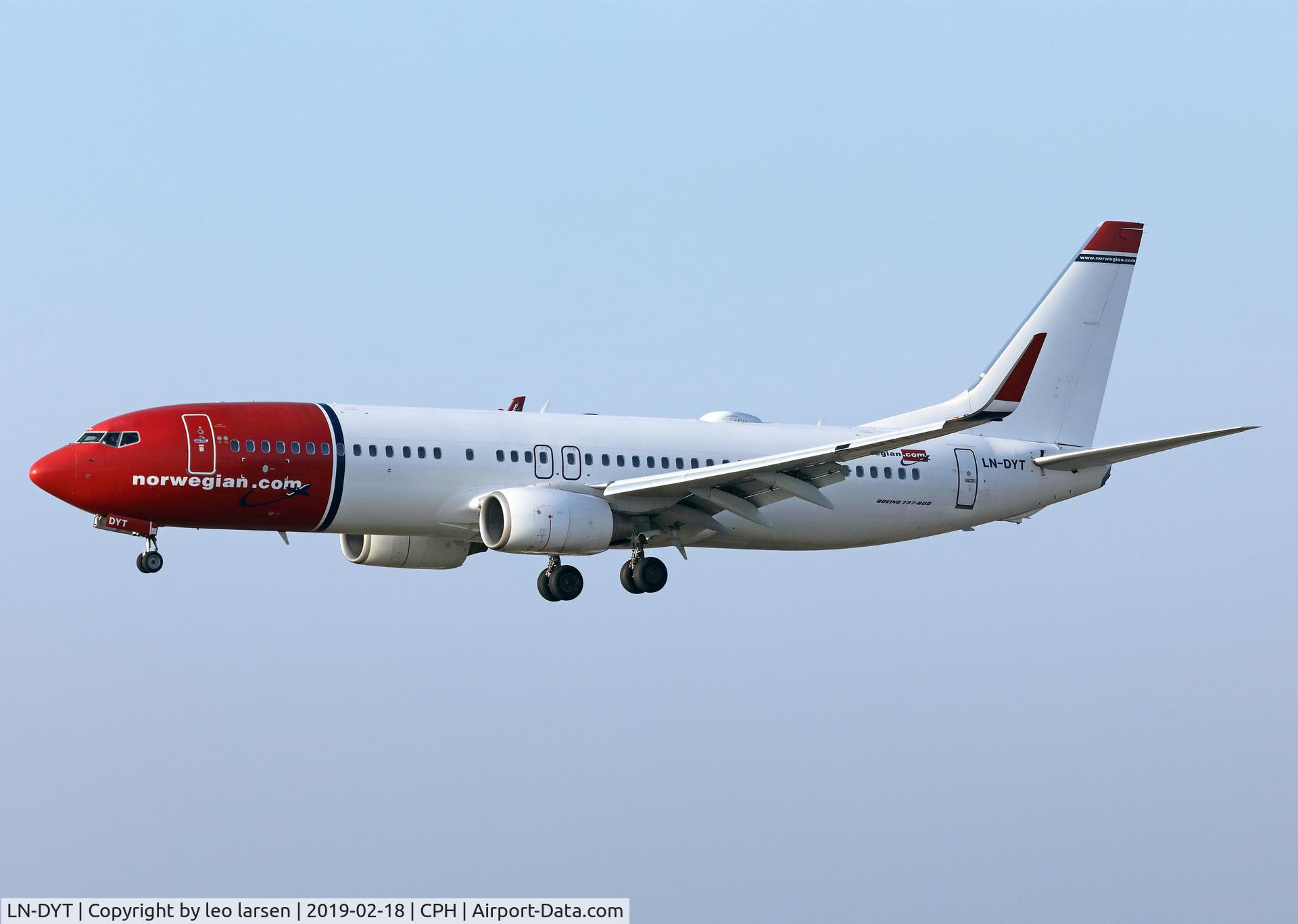 LN-DYT, 2011 Boeing 737-8JP C/N 39048, Copenhagen 18.2.2019
