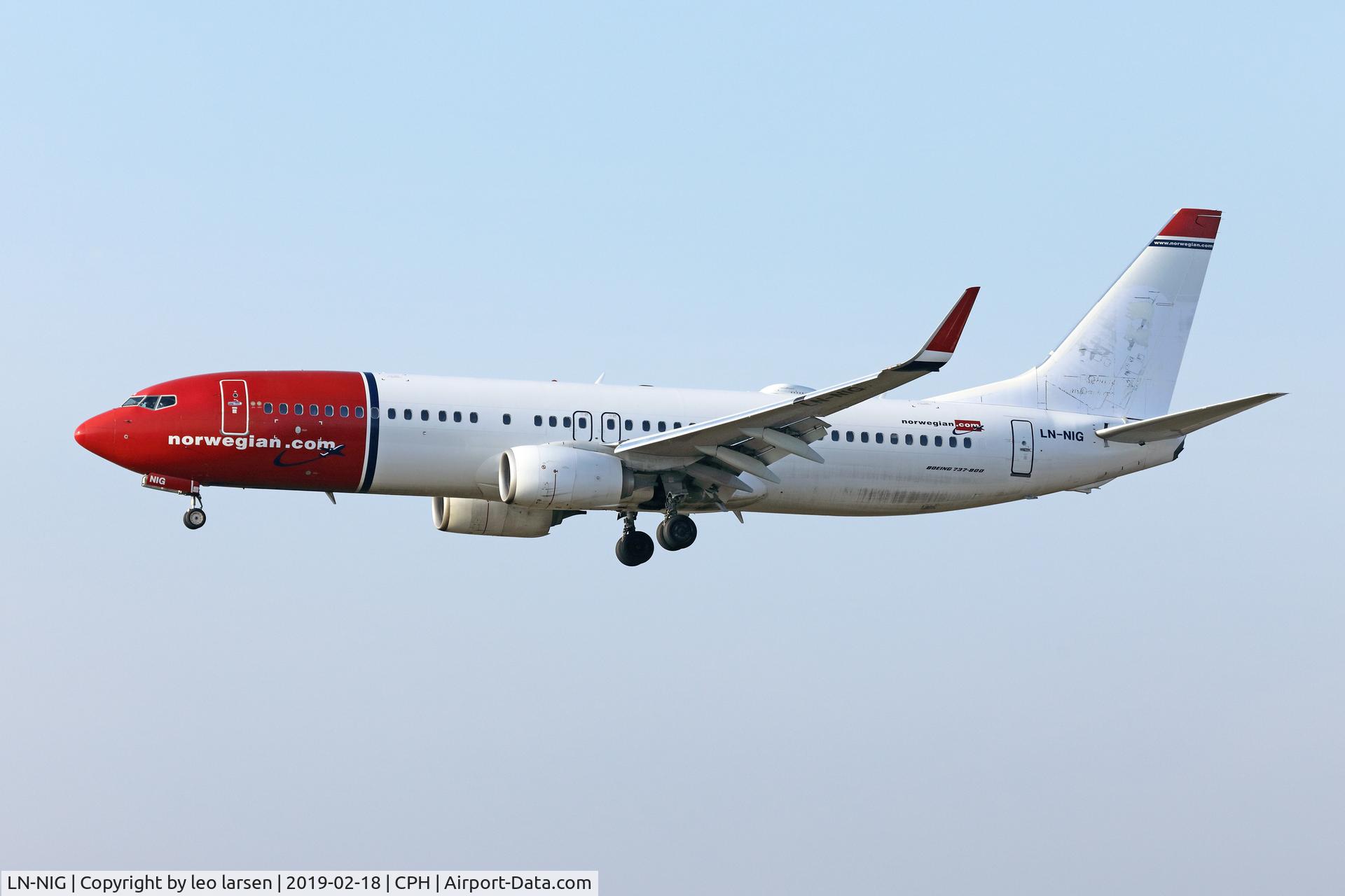 LN-NIG, 2014 Boeing 737-8JP C/N 43878, Copenhagen 18.2.2019