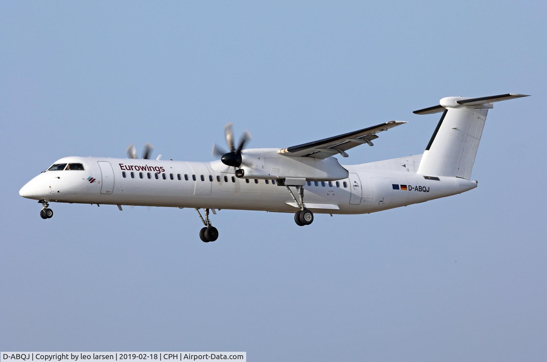 D-ABQJ, 2009 De Havilland Canada DHC-8-402Q Dash 8 C/N 4274, Copenhagen 18.2.2019