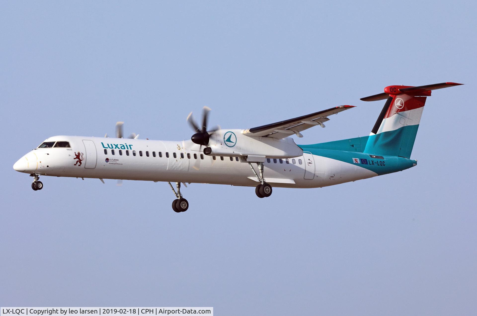 LX-LQC, 2015 De Havilland Canada DHC-8-400Q Dash 8 C/N 4513, Copenhagen 18.2.2019