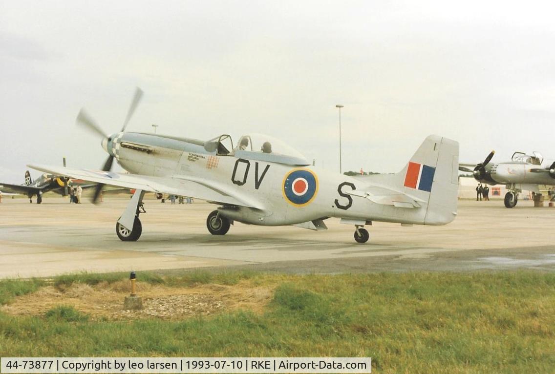 44-73877, 1944 North American P-51D Mustang C/N 122-40417, Roskilde 10.7.1993