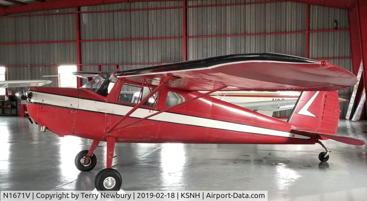N1671V, 1947 Cessna 140 C/N 13843, 1947 C 140 at KSNH