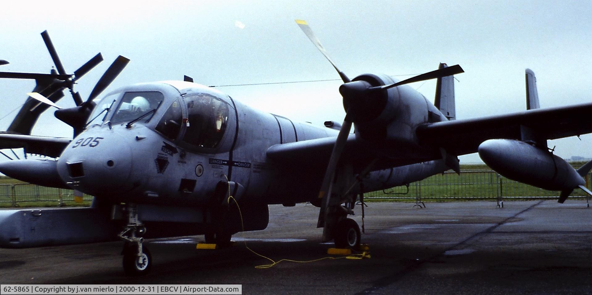62-5865, 1962 Grumman OV-1D Mohawk C/N 7B, Static display Chièvres'80s