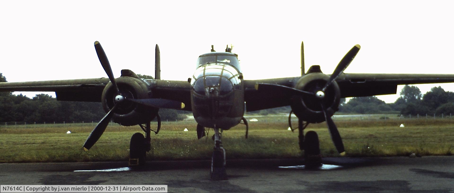 N7614C, 1944 North American B-25J Mitchell C/N 108-37246, Bretagne, France'70s