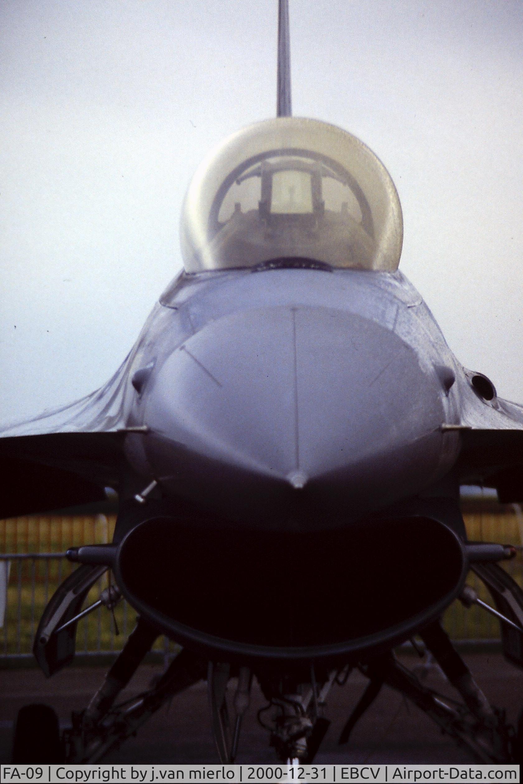 FA-09, SABCA F-16A Fighting Falcon C/N 6H-9, Chièvres static display