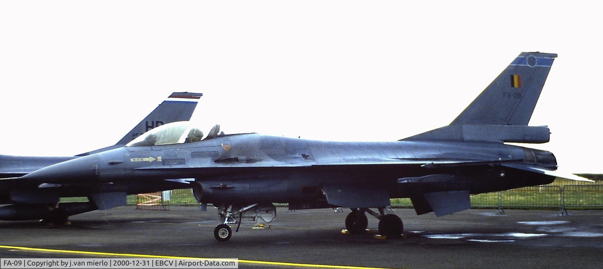 FA-09, SABCA F-16A Fighting Falcon C/N 6H-9, Chi7vres static display