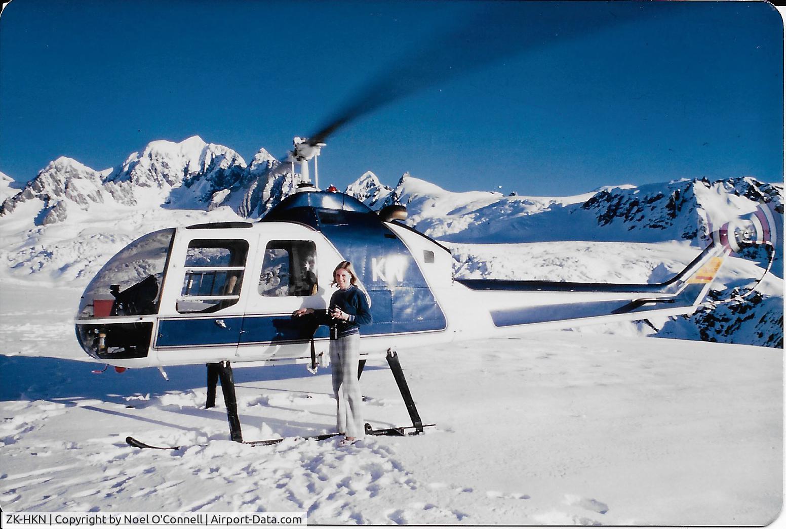 ZK-HKN, 1969 Fairchild Hiller FH-1100 C/N 158, on Fox Glacier New Zealand