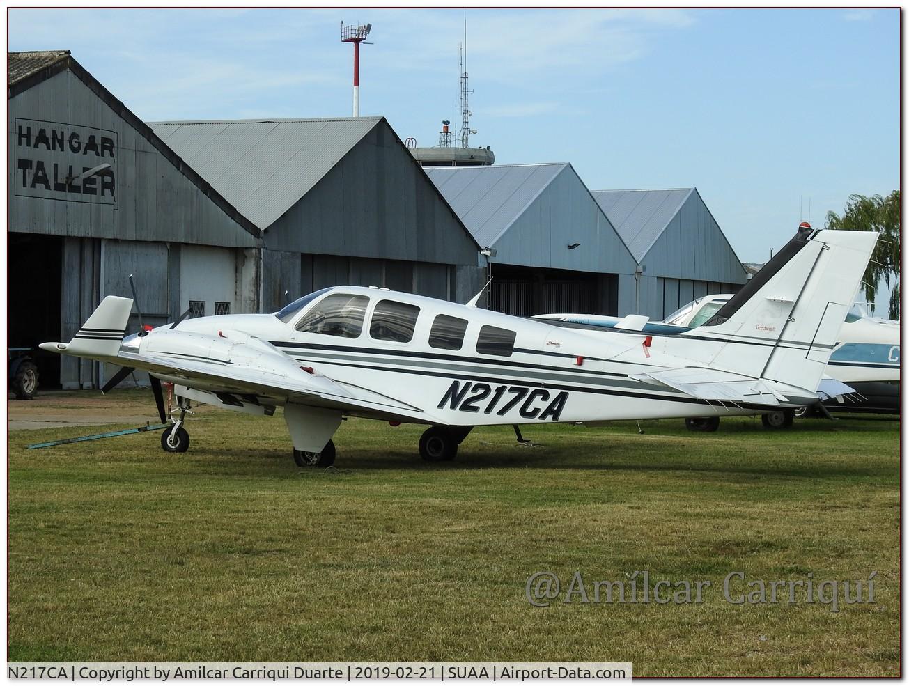 N217CA, 2005 Beech 58 Baron Baron C/N TH-2122, Landed at SUAA