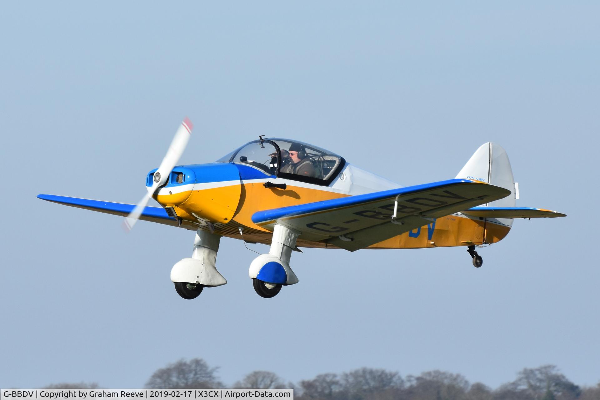 G-BBDV, 1951 SIPA 903 C/N 7, Departing from Northrepps.