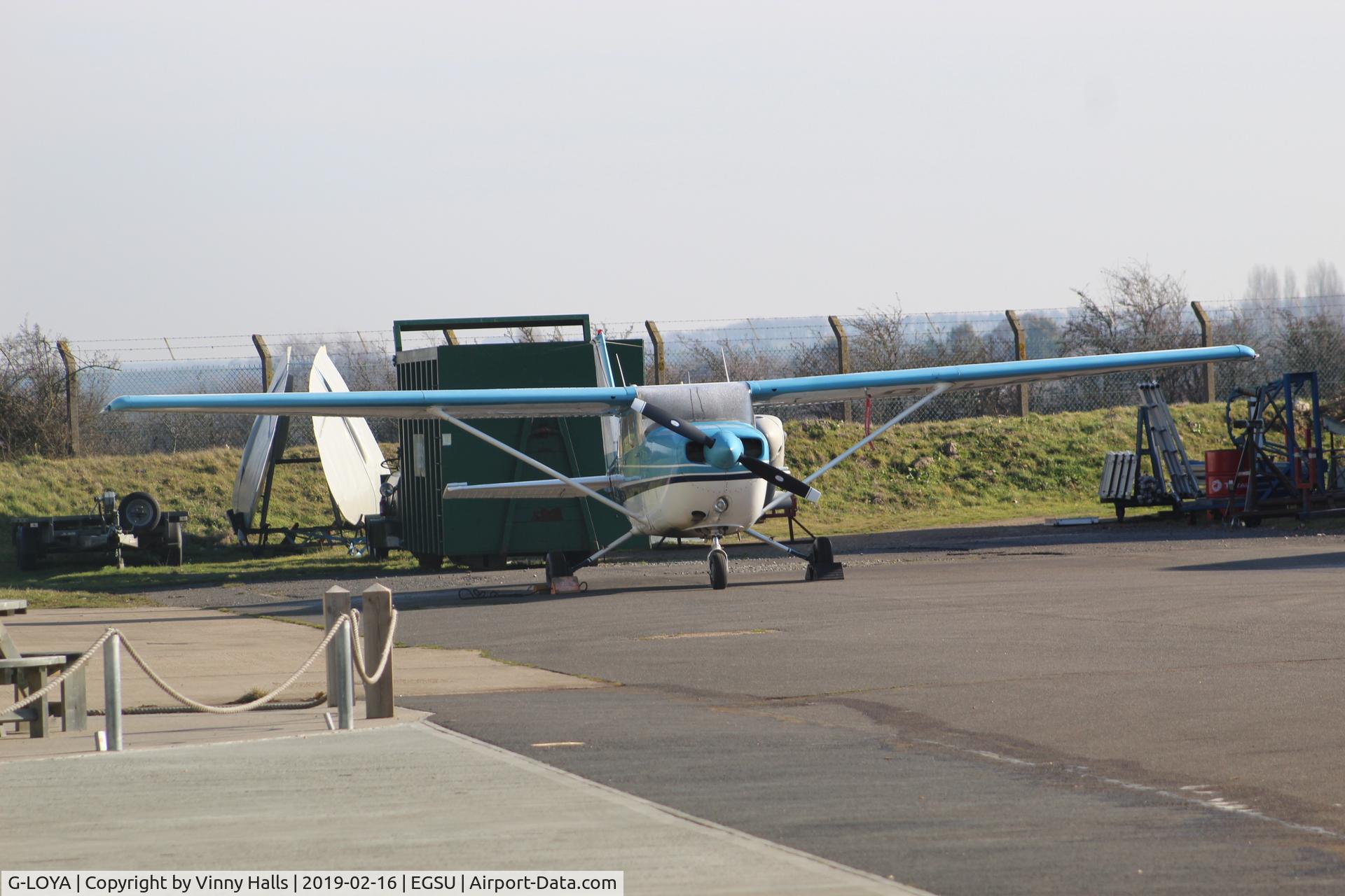 G-LOYA, 1972 Reims FR172J Reims Rocket C/N 0352, Parked by the Aircraft Restoration Company hanger