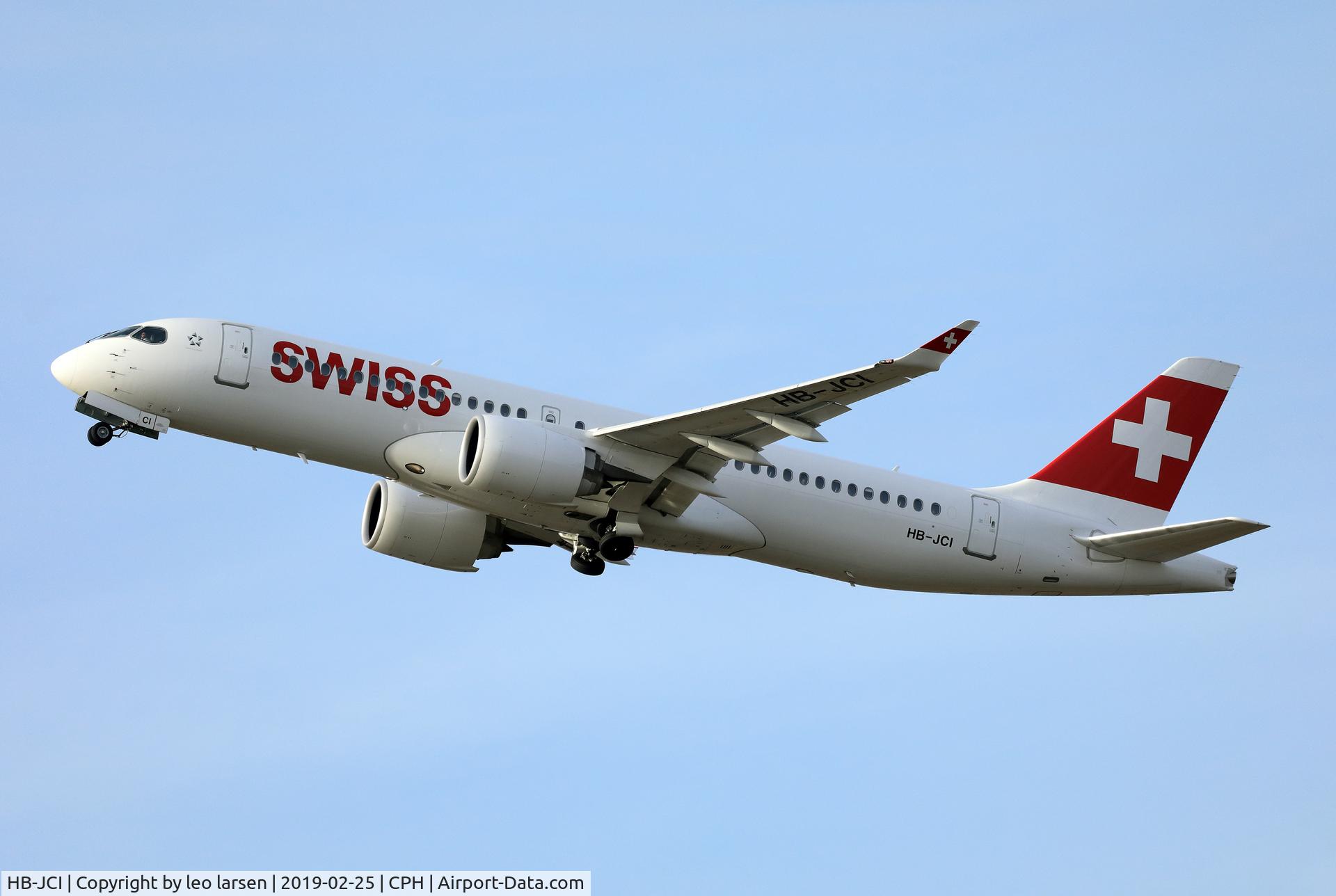 HB-JCI, 2018 Bombardier CSeries CS300 (BD-500-1A11) C/N 55023, Copenhagen 25.2.2019