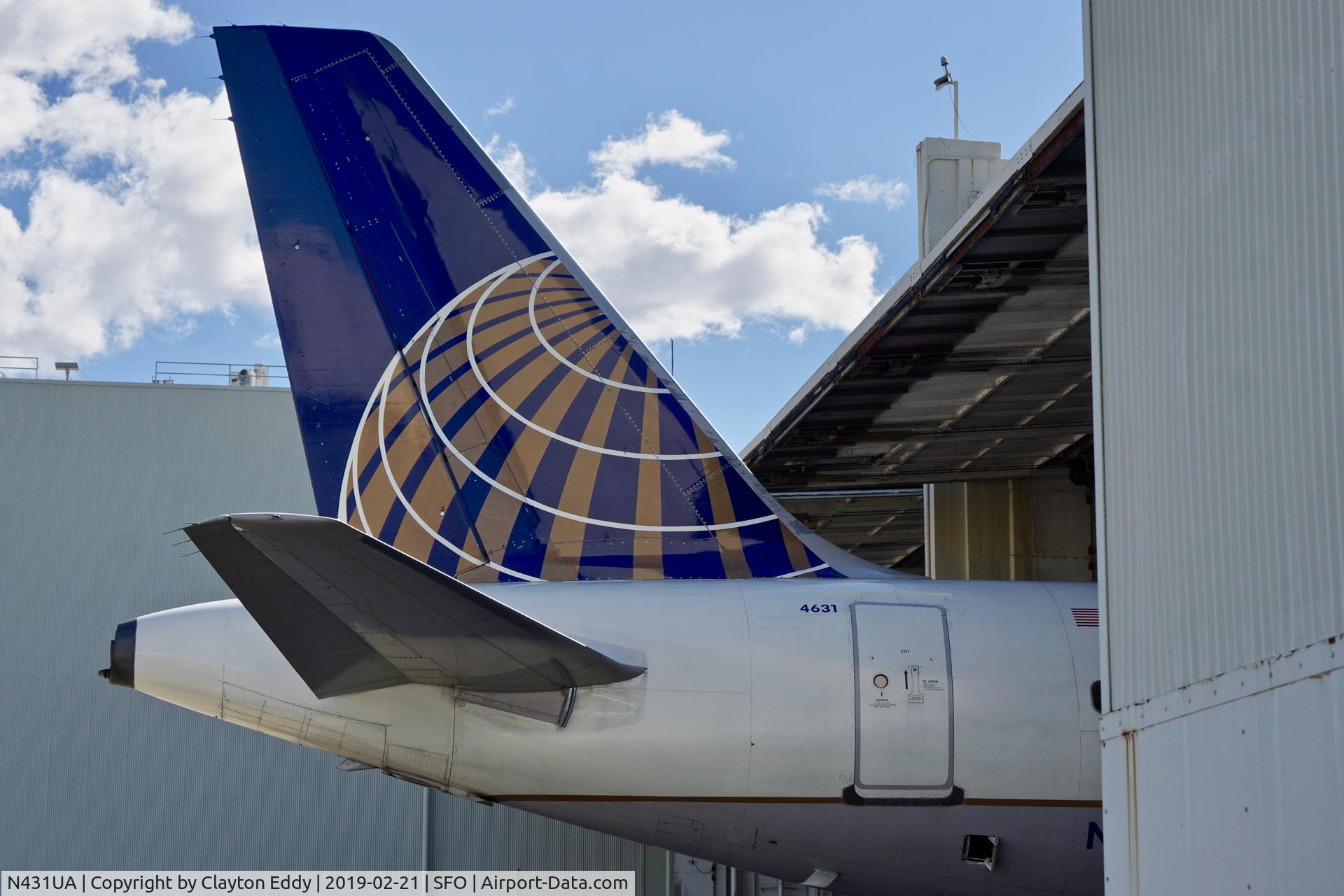 N431UA, 1996 Airbus A320-232 C/N 571, SFO 2019