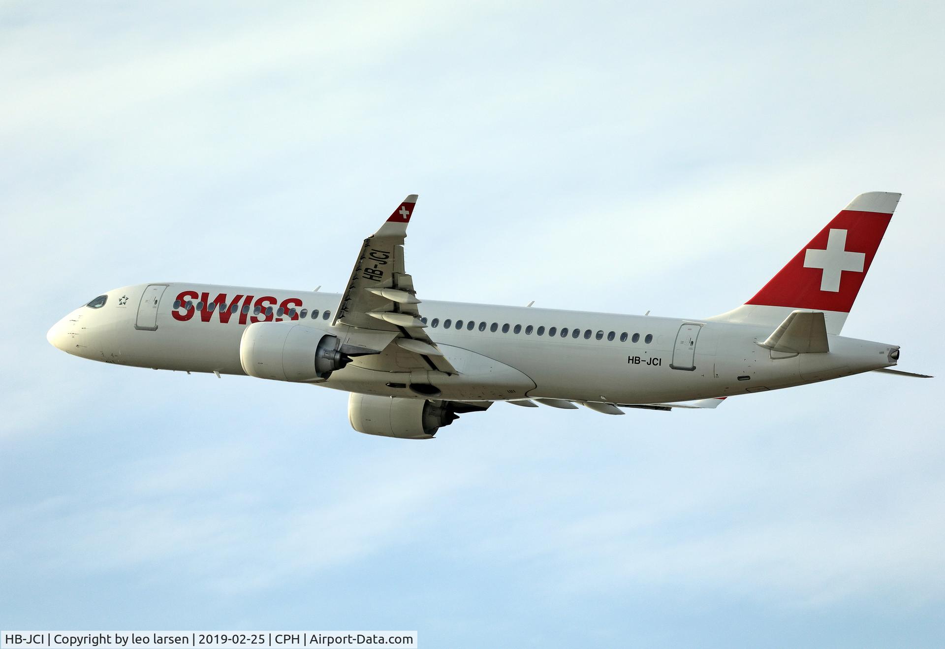 HB-JCI, 2018 Bombardier CSeries CS300 (BD-500-1A11) C/N 55023, Copenhagen 25.2.2019