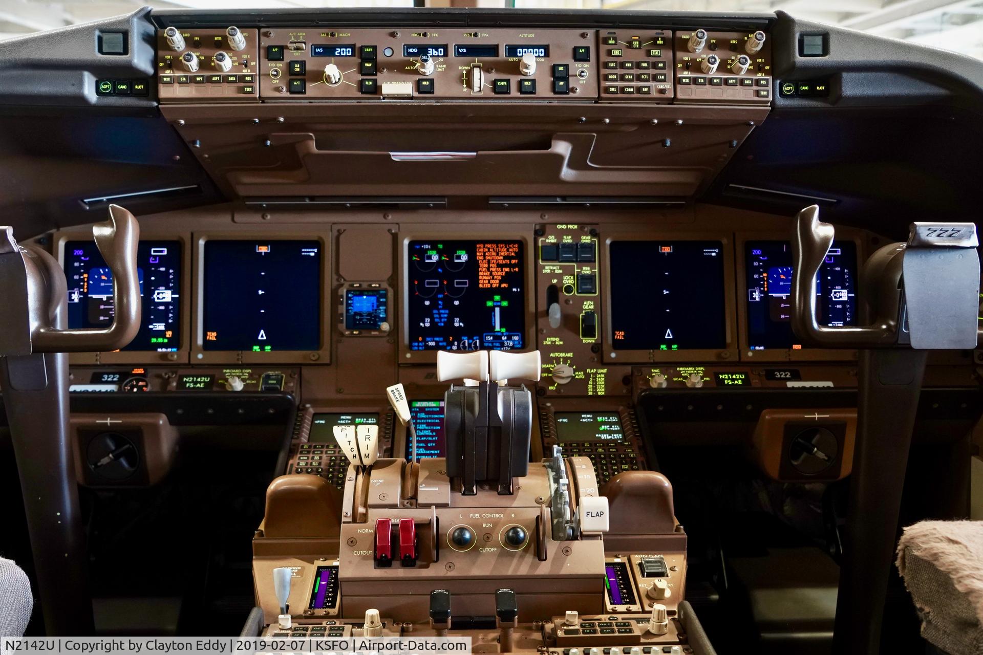 N2142U, 2017 Boeing 777-300/ER C/N 63722, SFO 2019.