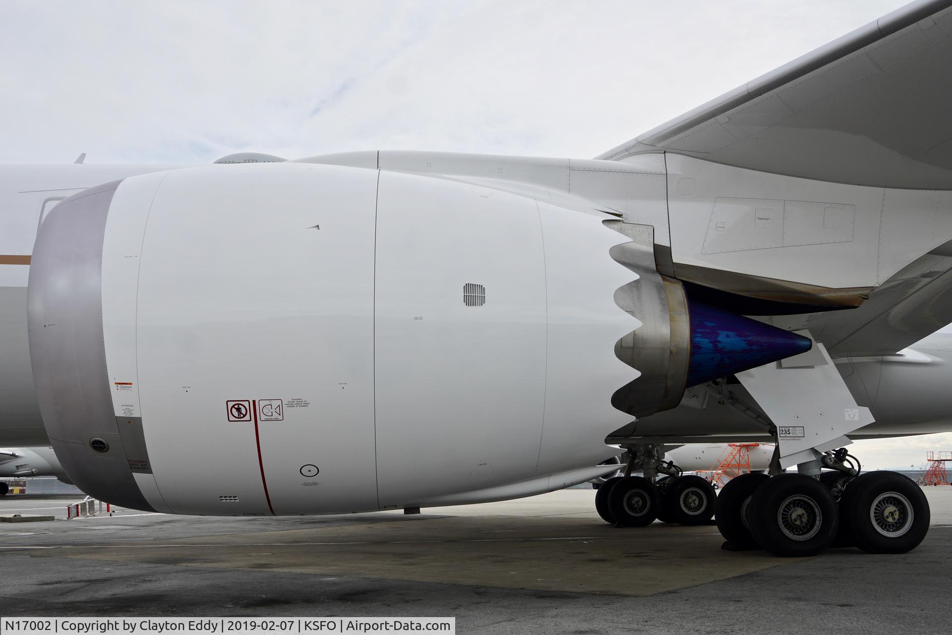 N17002, 2018 Boeing 787-10 Dreamliner C/N 40930, SFO 2019.