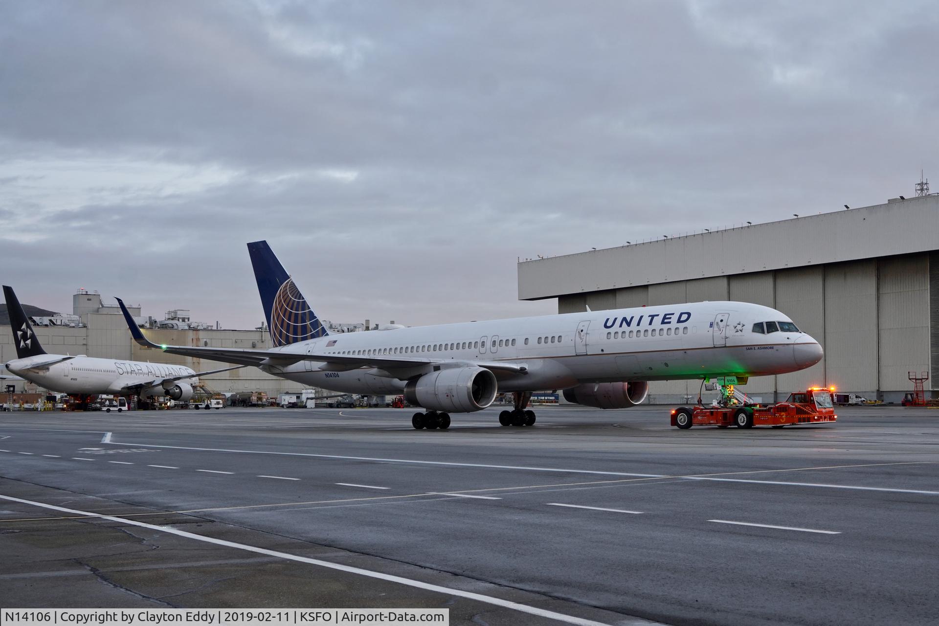 N14106, 1994 Boeing 757-224 C/N 27296, SFO 2019.
