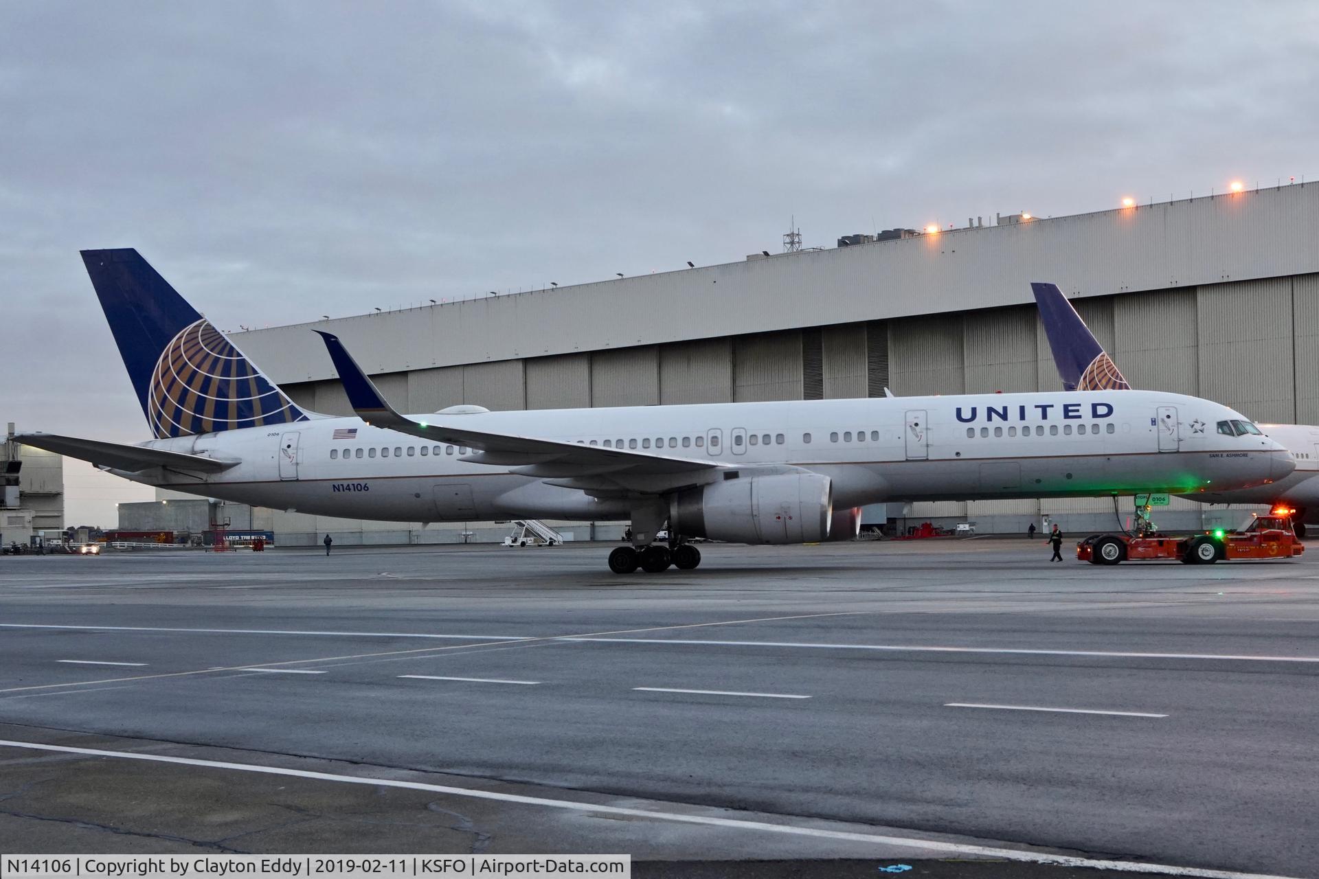 N14106, 1994 Boeing 757-224 C/N 27296, SFO 2019.
