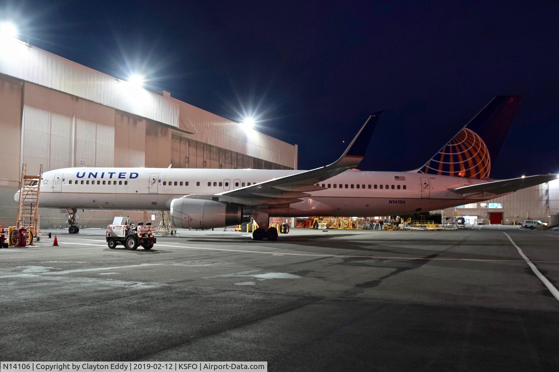 N14106, 1994 Boeing 757-224 C/N 27296, SFO 2019.