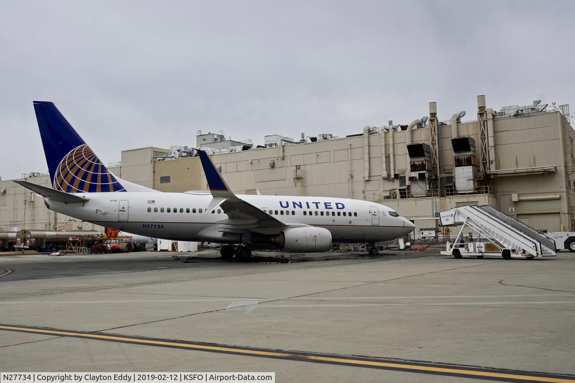 N27734, 1999 Boeing 737-724 C/N 28949, SFO 2019.