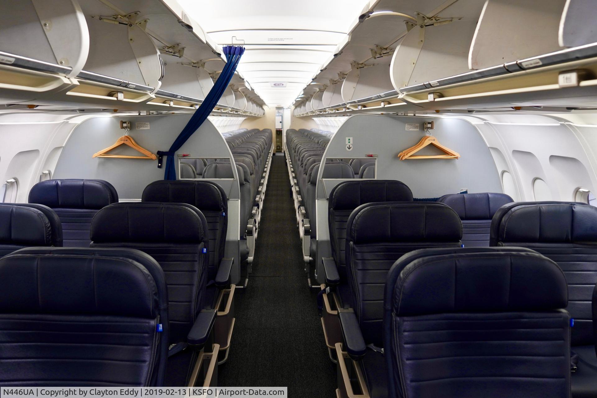 N446UA, 1998 Airbus A320-232 C/N 834, SFO 2019.