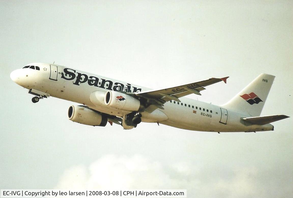 EC-IVG, 2004 Airbus A320-232 C/N 2168, Copenhagen 8.3.2008