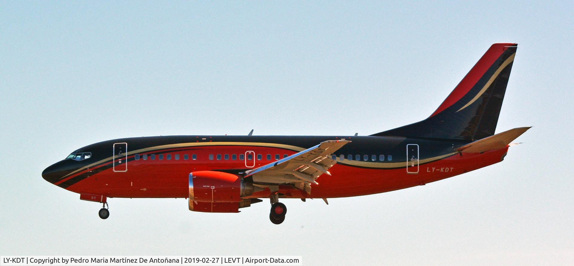 LY-KDT, 1992 Boeing 737-522 C/N 26691, Foronda - Vitoria-Gasteiz - Euskadi - España