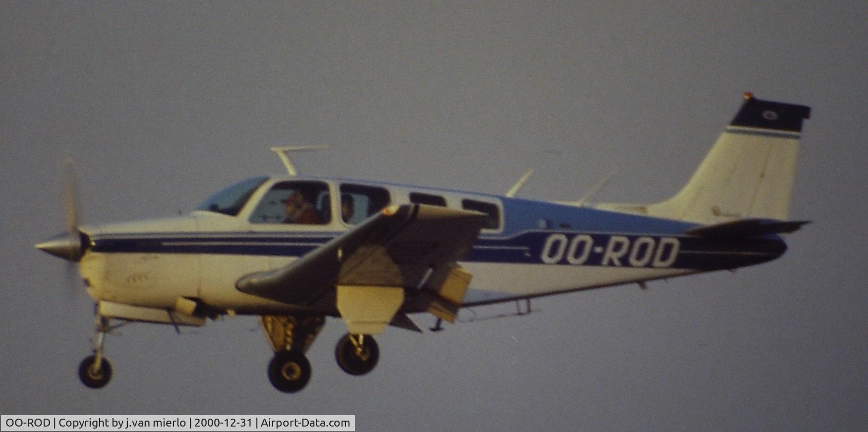 OO-ROD, 1972 Beech A36 Bonanza 36 C/N E316, Belgium