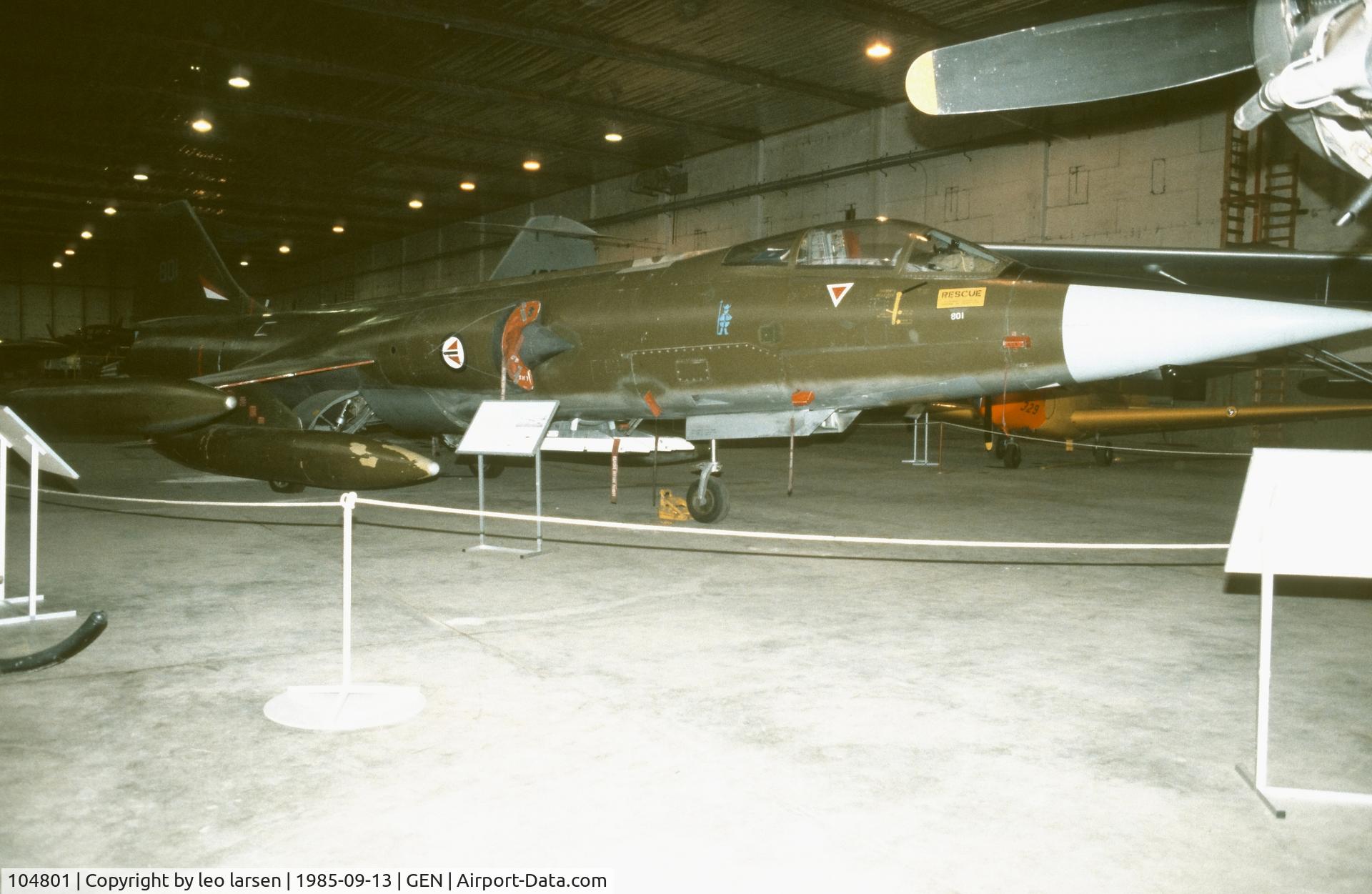 104801, Canadair CF-104 Starfighter C/N 683A-1101, Oslo Gardermoen Museum 13.9.1985