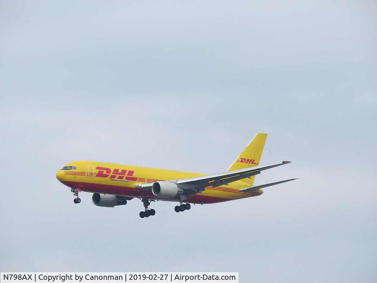 N798AX, 1986 Boeing 767-200 C/N 23431, Landing