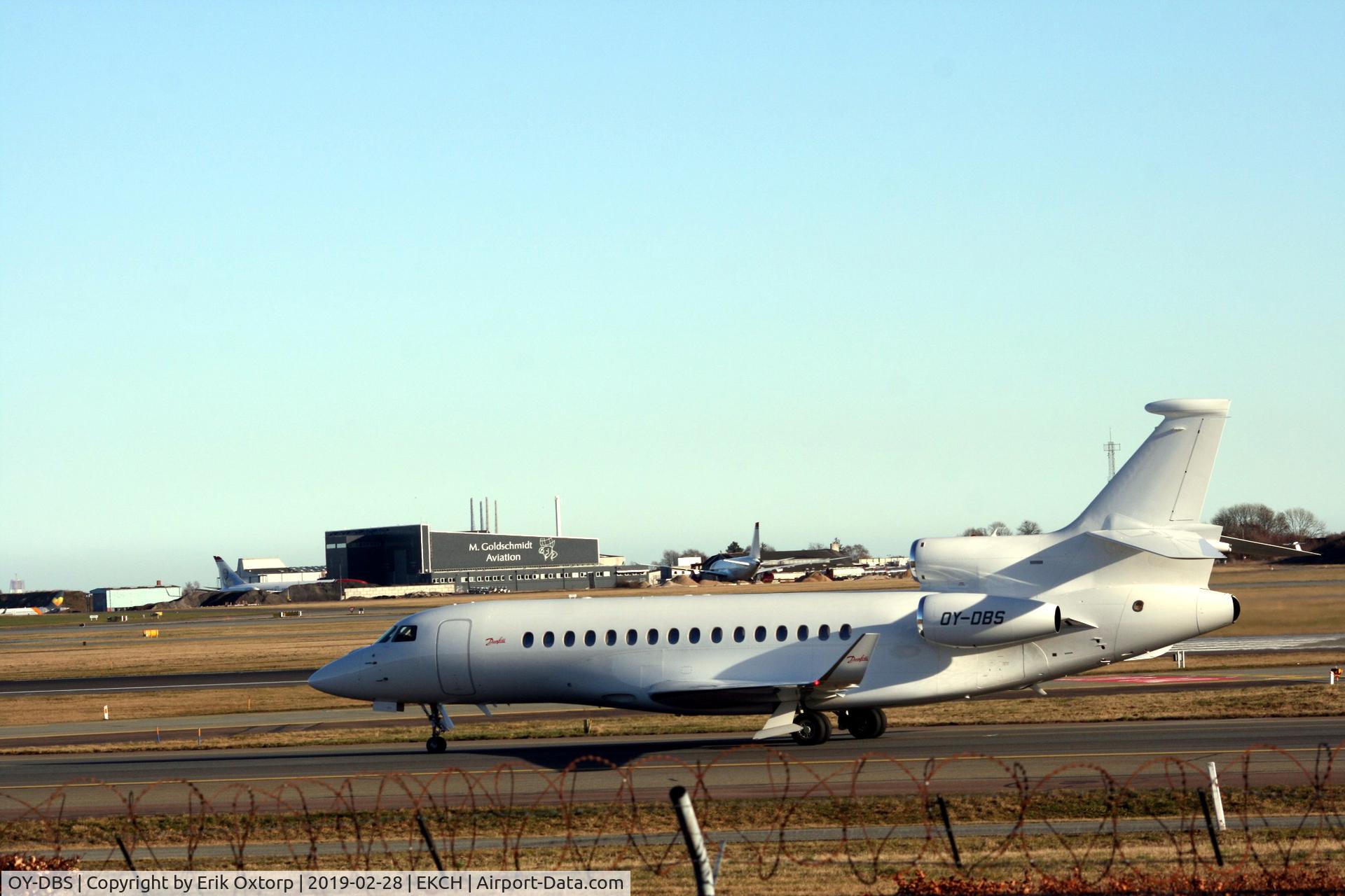 OY-DBS, 2017 Dassault Falcon 8X C/N 431, OY-DBS landed rw 04L