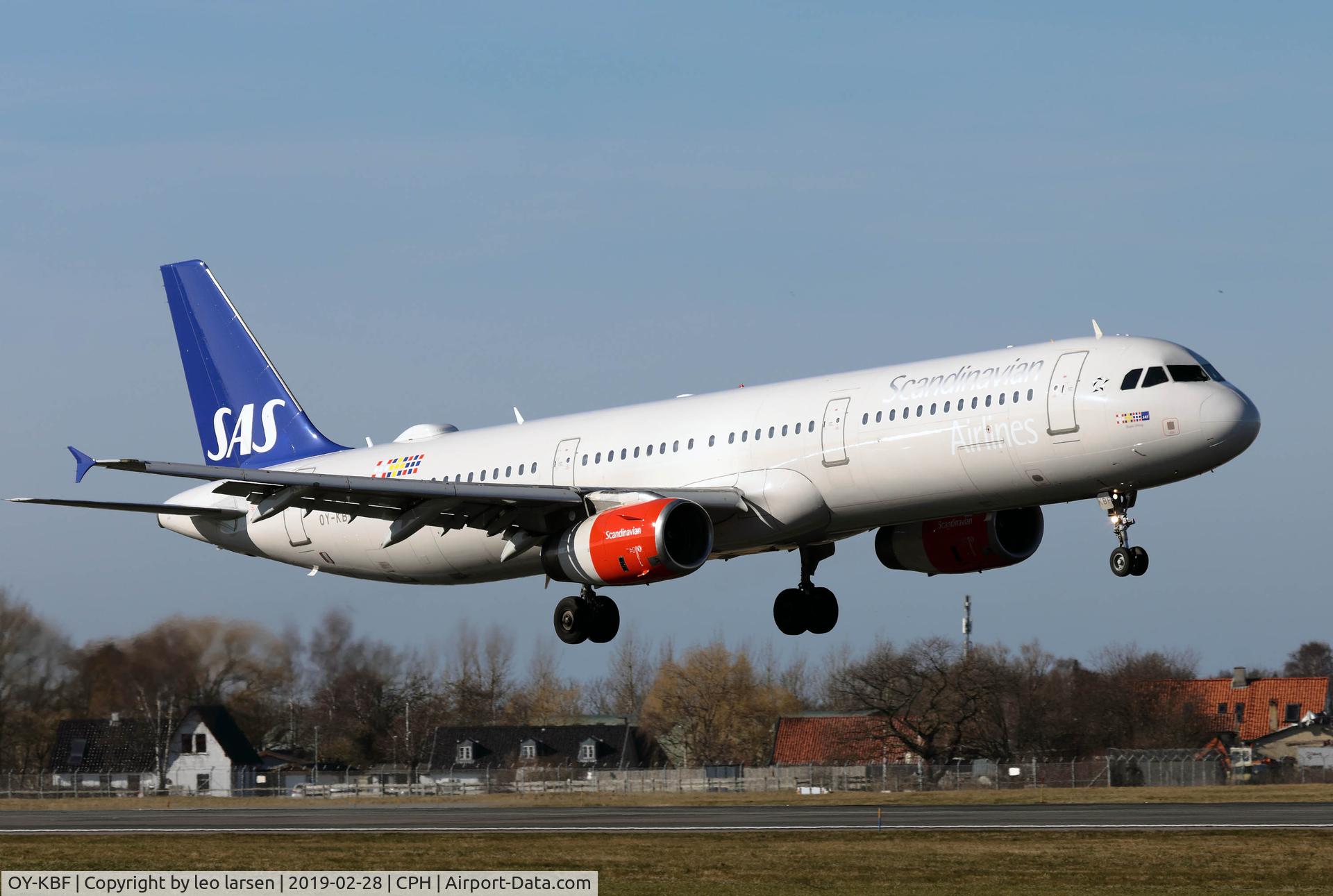 OY-KBF, 2002 Airbus A321-232 C/N 1807, Copenhagen 28.2.2019 L/D R-04L