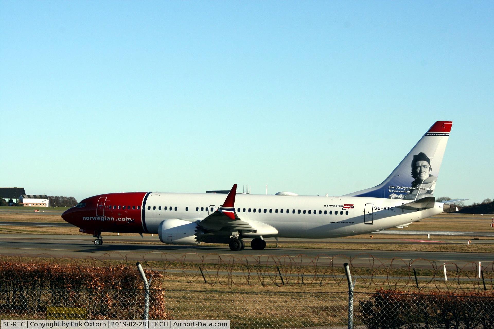 SE-RTC, 2018 Boeing 737-8 MAX C/N 63973, SE-RTC landed rw 04L