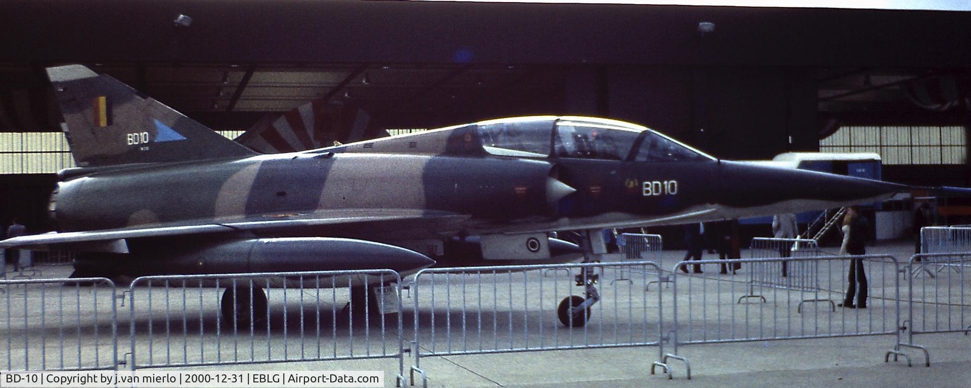BD-10, 1971 Dassault Mirage 5BD C/N 210, Bierset AB, Belgium Open Day '70s