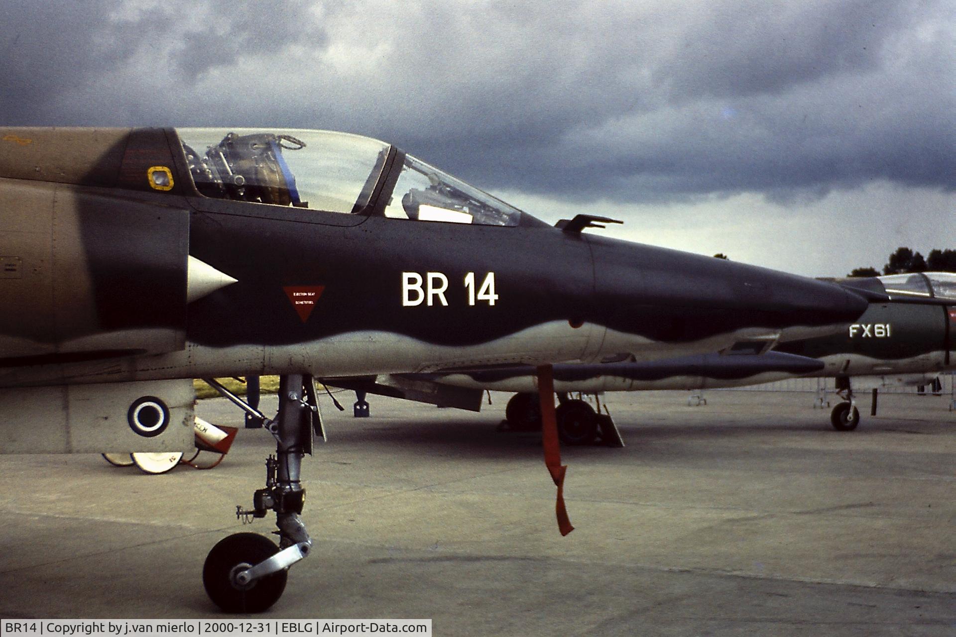 BR14, SABCA Mirage 5BR C/N 314, Bierset AB, Open Door '70s