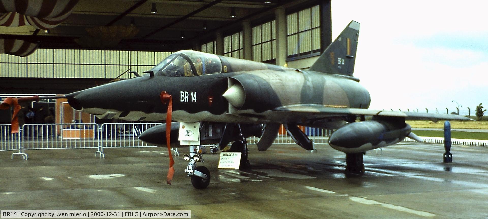 BR14, SABCA Mirage 5BR C/N 314, Bierset AB, Open Door '70s