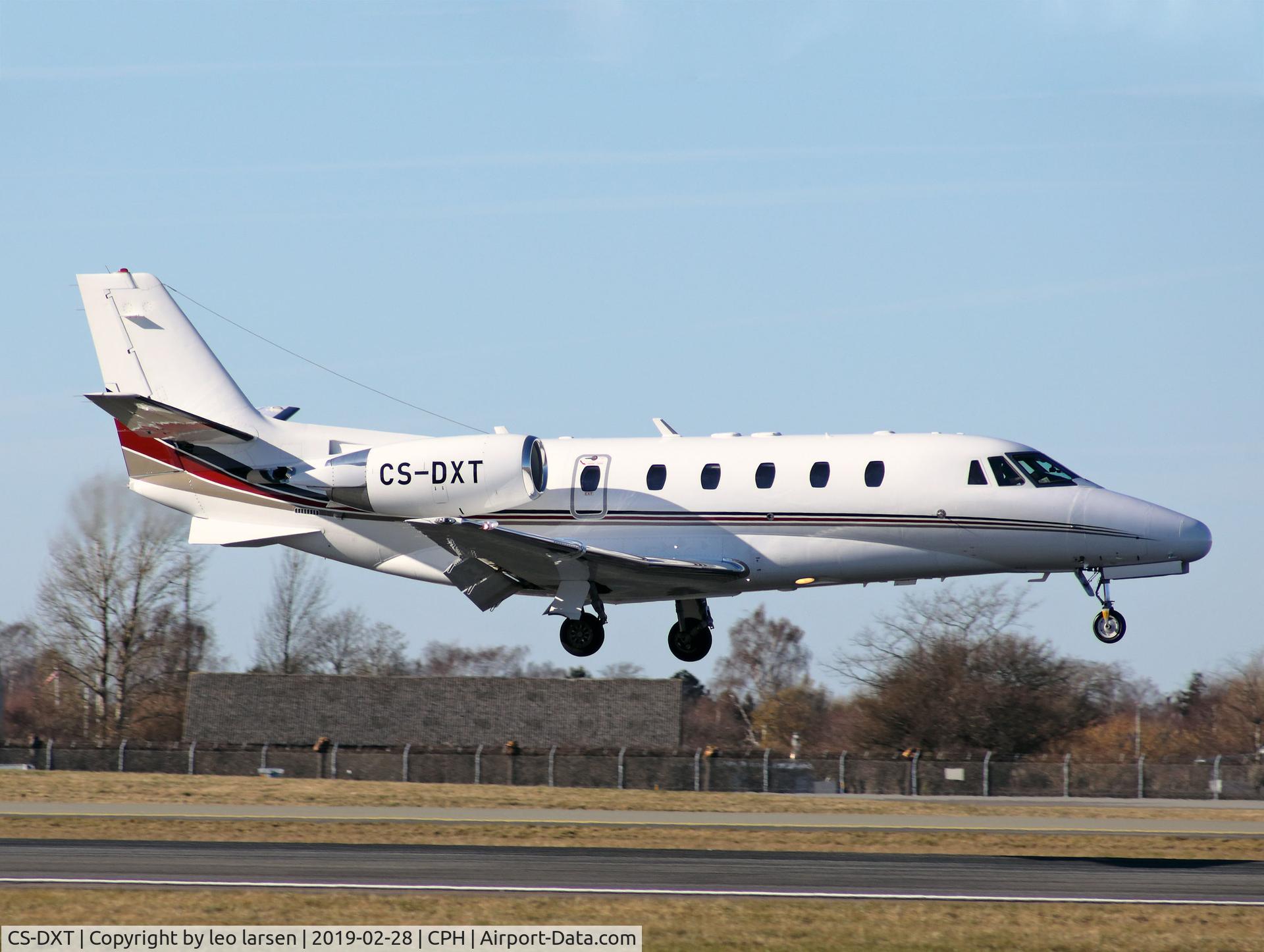 CS-DXT, 2008 Cessna 560XL Citation XLS C/N 560-5765, Copenhagen 28.2.2019 L/D R-04L