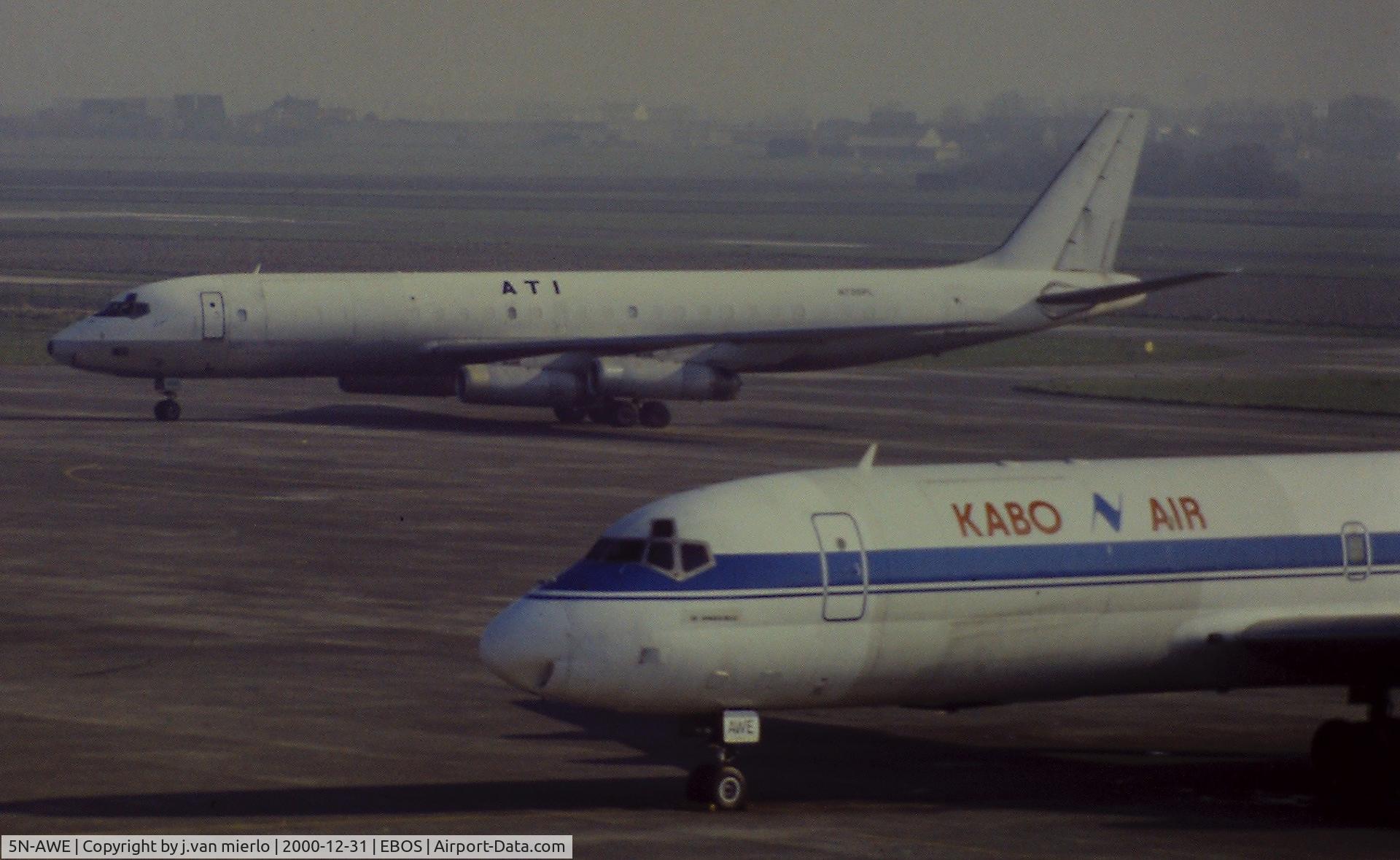 5N-AWE, 1965 Douglas DC-8-55 C/N 45753, Ostend, belgium
