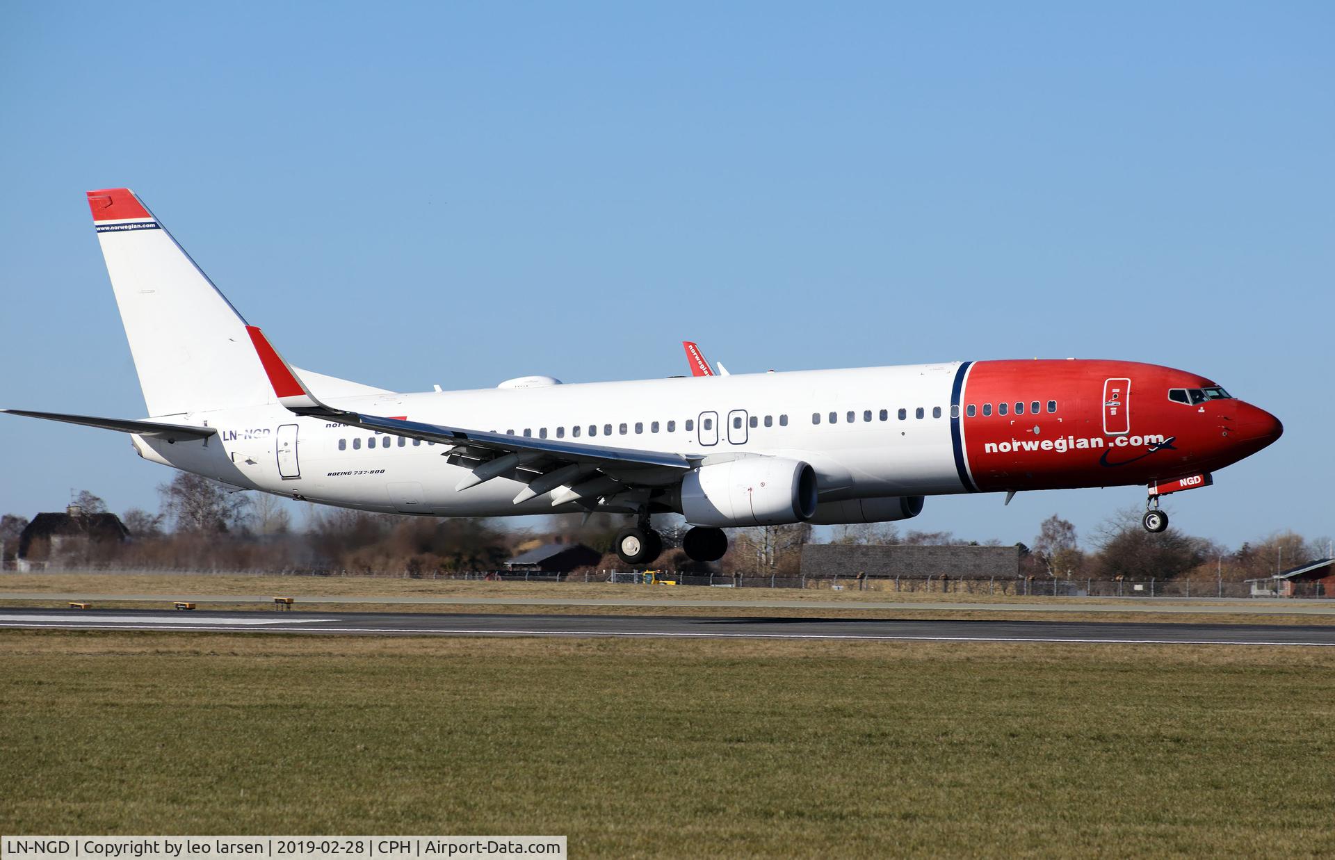 LN-NGD, 2012 Boeing 737-8JP C/N 39049/4161, Copenhagen 28.2.2019 L/D R-04L now with White tail