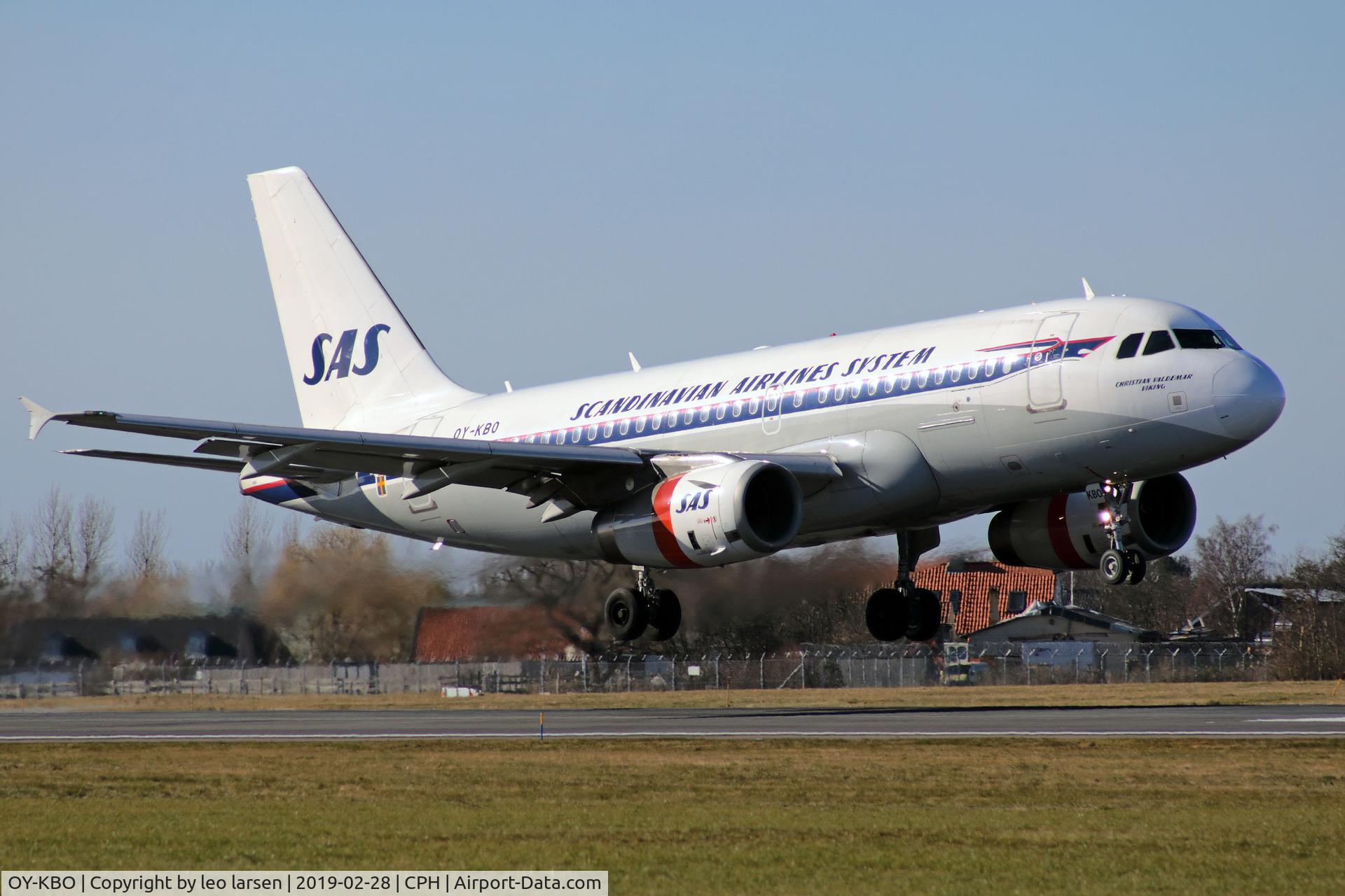 OY-KBO, 2006 Airbus A319-131 C/N 2850, Copenhagen 28.2.2019 L/D R-04L