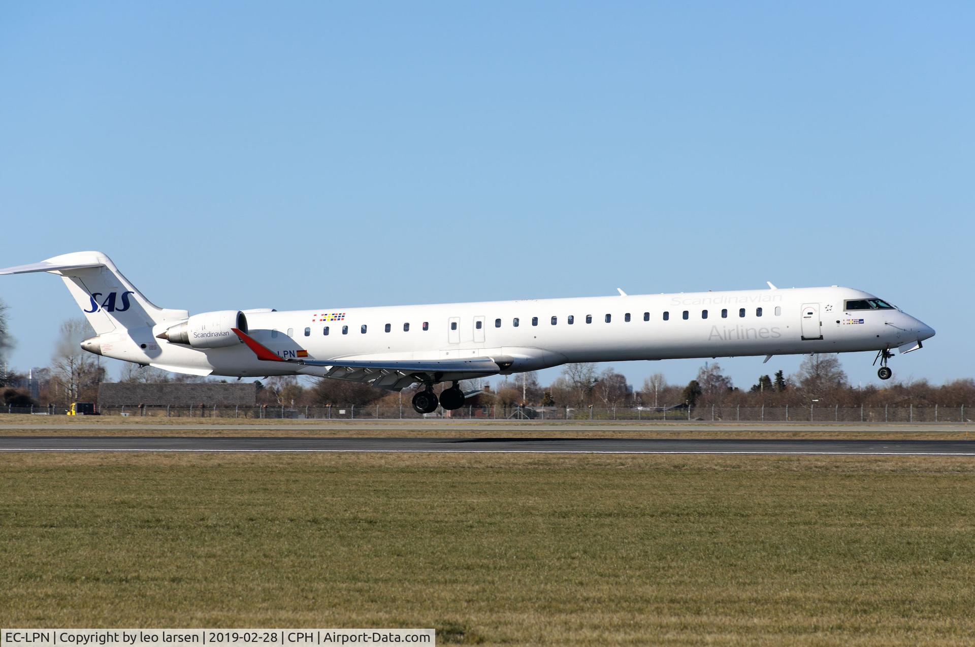 EC-LPN, 2012 Bombardier CRJ-1000ER NG (CL-600-2E25) C/N 19022, Copenhagen 28.2.2019 L/D R-04L
