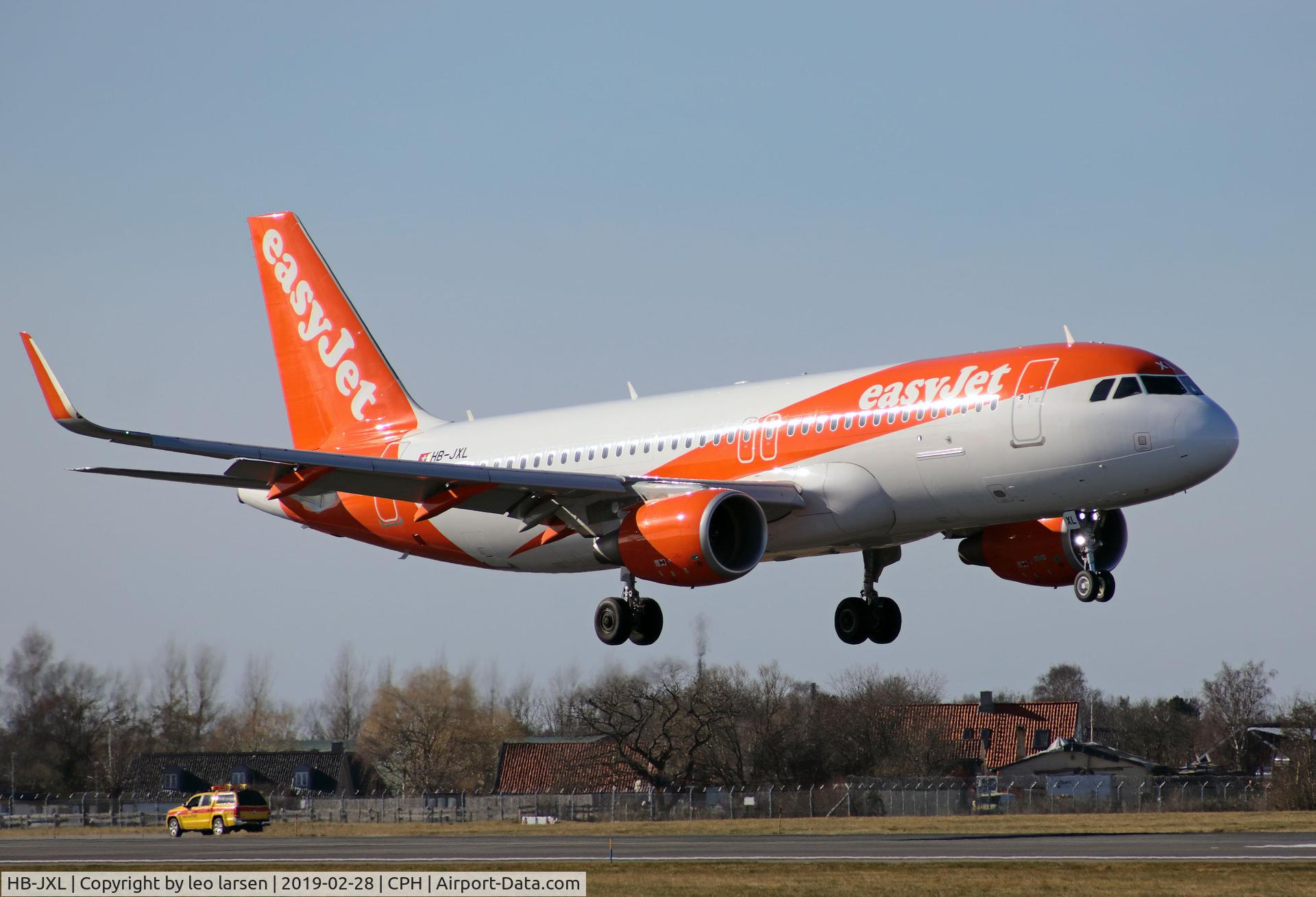 HB-JXL, 2018 Airbus A320-214 C/N 8075, Copenhagen 28.2.2019 L/D R-04L