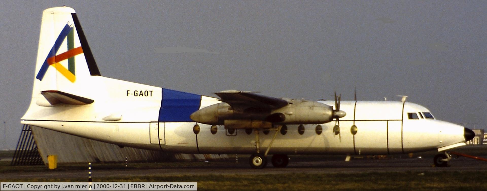 F-GAOT, 1959 Fokker F.27-100 Friendship C/N 10121, Brussels courier hub
