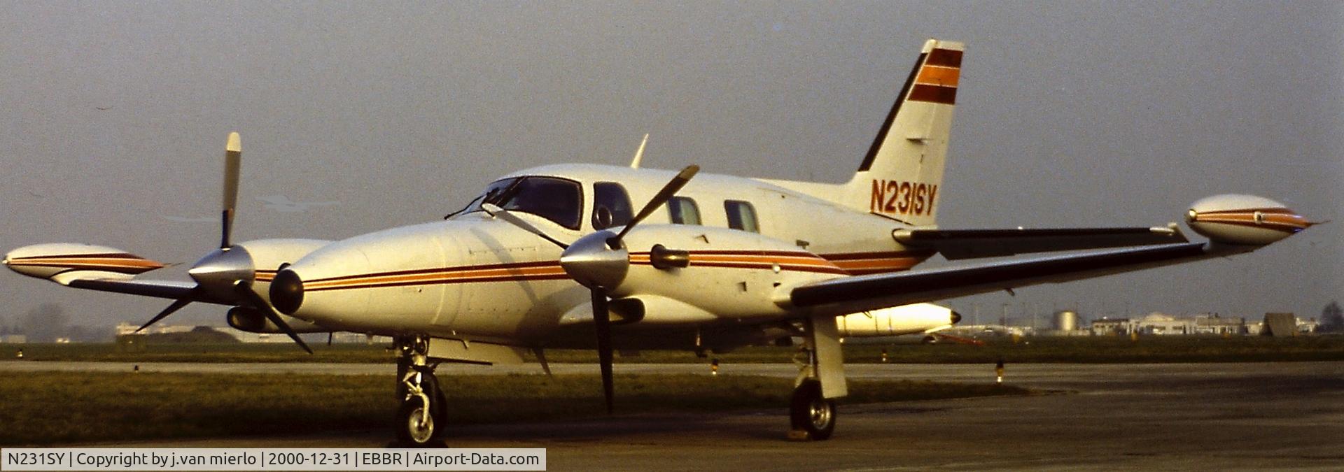 N231SY, Piper PA-42 Cheyenne C/N 00000000, Brussels G.A.T.