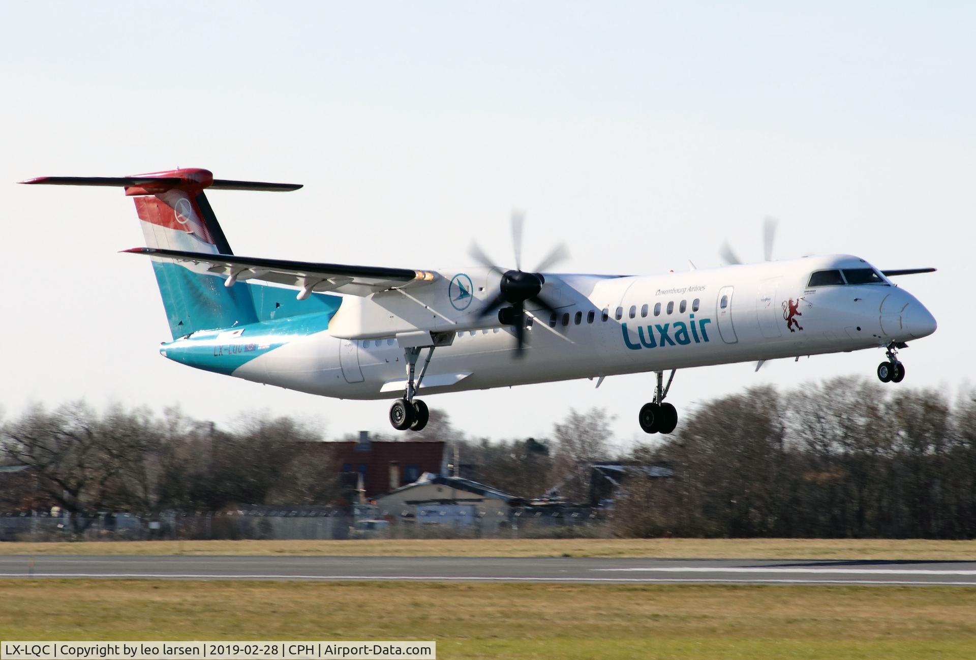 LX-LQC, 2015 De Havilland Canada DHC-8-400Q Dash 8 C/N 4513, Copenhagen 28.2.2019