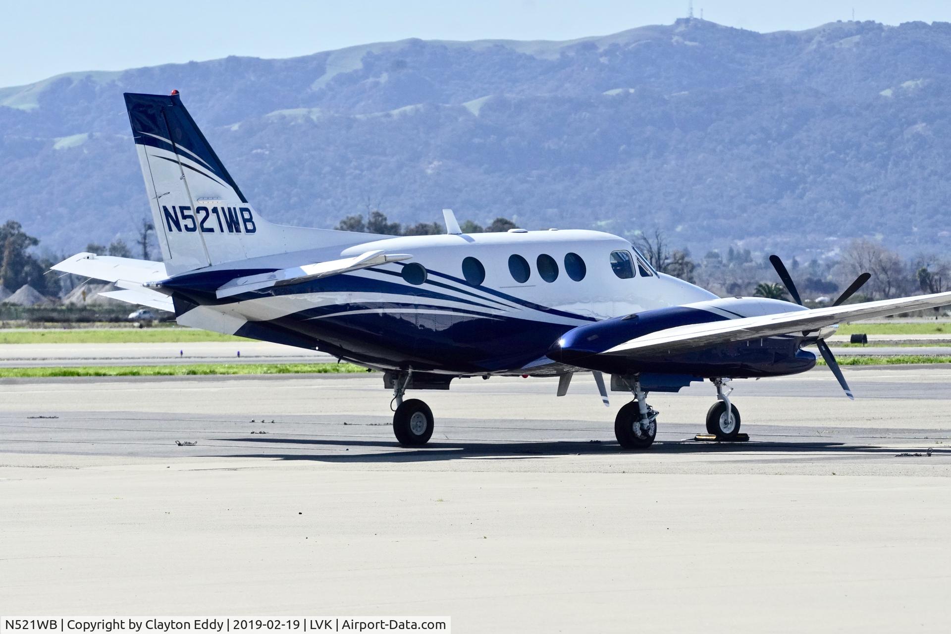 N521WB, 2007 Hawker Beechcraft C90GTI King Air C/N LJ-1847, Livermore Airport California 2019.
