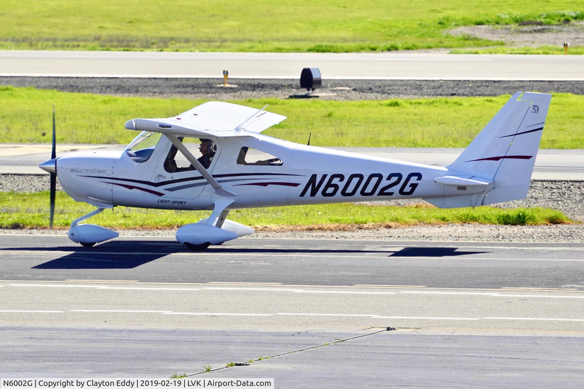 N6002G, Cessna 162 Skycatcher C/N 16200124, Livermore Airport California 2019.